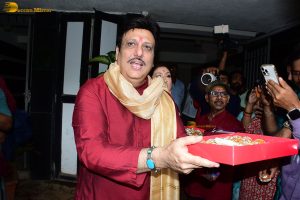 Bollywood actor Govinda celebrates Ganesh Chaturthi on August 27, 2025