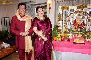 Bollywood actor Govinda celebrates Ganesh Chaturthi on August 27, 2025
