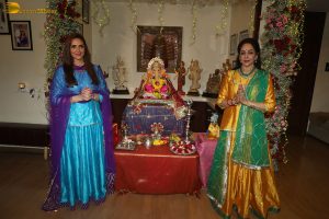 Bollywood actress Hema Malini and daughter Esha celebrate Ganesh Chaturthi