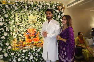 Bollywood and Tollywood actor Sonu Sood celebrates Ganesh Chaturthi on August 27, 2025