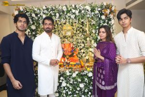 Bollywood and Tollywood actor Sonu Sood celebrates Ganesh Chaturthi on August 27, 2025