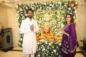 Bollywood and Tollywood actor Sonu Sood celebrates Ganesh Chaturthi on August 27, 2025
