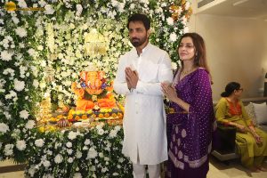 Bollywood and Tollywood actor Sonu Sood celebrates Ganesh Chaturthi on August 27, 2025