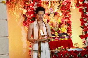Bollywood actor Tusshar Kapoor celebrates Ganesh Chaturthi on August 27, 2025