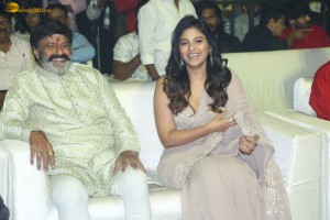 Gangs of Godavari Pre-Release Function attended by Vishwak Sen, Anjali, Neha Shetty, and Nandamuri Balakrishna