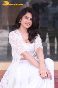 Telugu Actress Garima Kaushal photoshoot in a white dress