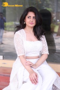 Telugu Actress Garima Kaushal photoshoot in a white dress