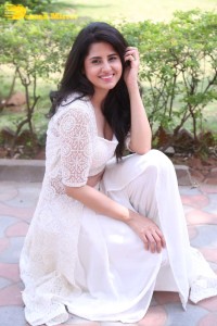 Telugu Actress Garima Kaushal photoshoot in a white dress