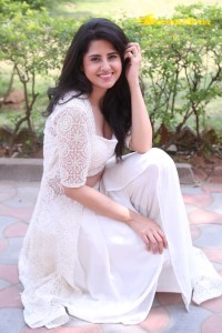 Telugu Actress Garima Kaushal photoshoot in a white dress