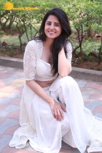 Telugu Actress Garima Kaushal photoshoot in a white dress