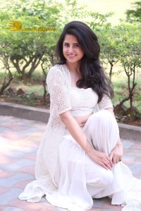 Telugu Actress Garima Kaushal photoshoot in a white dress