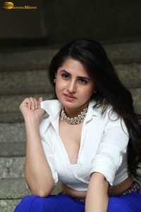 actress garima kaushal hot photoshoot in a white shirt