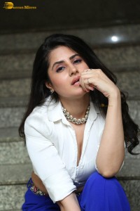 actress garima kaushal hot photoshoot in a white shirt