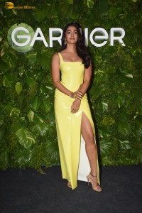 Actresses Pooja Hegde and Mehreen attended Garnier product launch on September 18, 2024