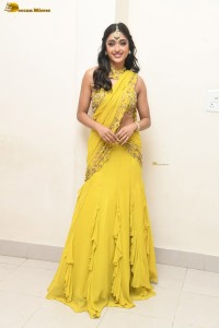 actress Gayatri Bhardwaj lovely in a yellow saree at an event