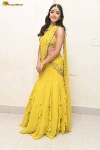 actress Gayatri Bhardwaj lovely in a yellow saree at an event