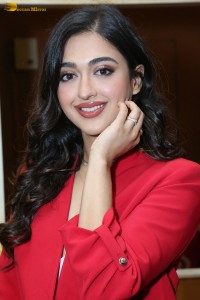 actress Gayatri Bhardwaj attends a function in red coat and black pants