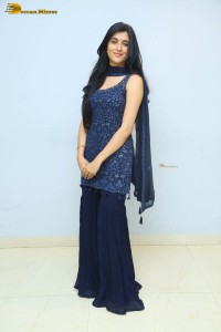 indian actress geethika tiwary photoshoot in a blue dress