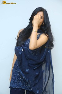 indian actress geethika tiwary photoshoot in a blue dress