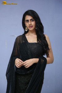 Indian Actress Gehna Sippy in a black salwar dress