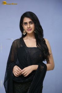 Indian Actress Gehna Sippy in a black salwar dress