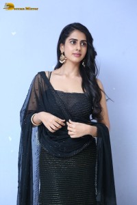 Indian Actress Gehna Sippy in a black salwar dress