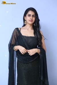 Indian Actress Gehna Sippy in a black salwar dress