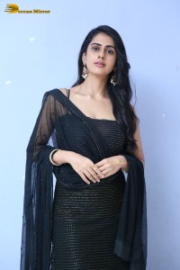 Indian Actress Gehna Sippy in a black salwar dress