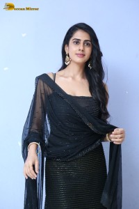 Indian Actress Gehna Sippy in a black salwar dress