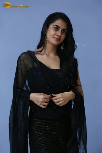 Indian Actress Gehna Sippy in a black salwar dress