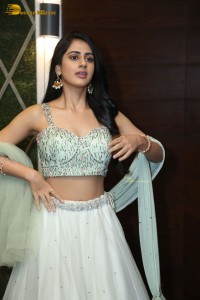 Actress Gehna Sippy in a light green lehenga choli