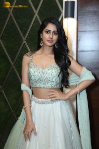 Actress Gehna Sippy in a light green lehenga choli