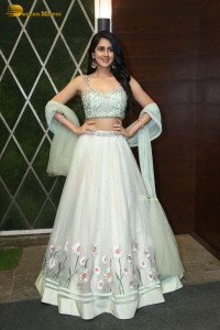 Actress Gehna Sippy in a light green lehenga choli