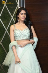 Actress Gehna Sippy in a light green lehenga choli