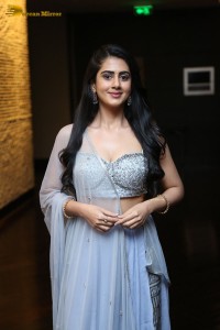 Indian Actress Gehna Sippy in a Lehenga Choli dress attending a movie function