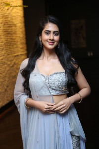 Indian Actress Gehna Sippy in a Lehenga Choli dress attending a movie function