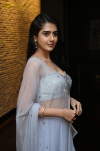 Indian Actress Gehna Sippy in a Lehenga Choli dress attending a movie function