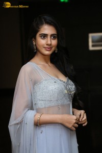 Indian Actress Gehna Sippy in a Lehenga Choli dress attending a movie function