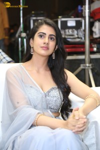 Indian Actress Gehna Sippy in a Lehenga Choli dress attending a movie function