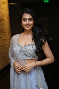 Indian Actress Gehna Sippy in a Lehenga Choli dress attending a movie function