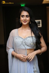 Indian Actress Gehna Sippy in a Lehenga Choli dress attending a movie function