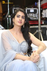 Indian Actress Gehna Sippy in a Lehenga Choli dress attending a movie function