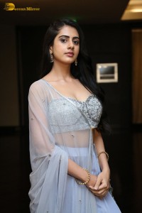 Indian Actress Gehna Sippy in a Lehenga Choli dress attending a movie function