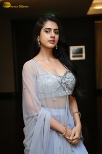 Indian Actress Gehna Sippy in a Lehenga Choli dress attending a movie function