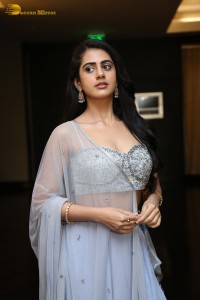 Indian Actress Gehna Sippy in a Lehenga Choli dress attending a movie function