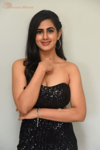 Telugu Actress Gehna Sippy dressed in black