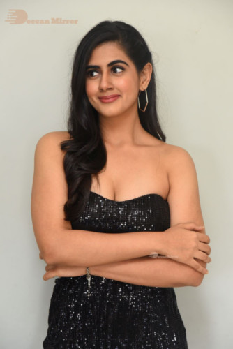 Telugu Actress Gehna Sippy dressed in black