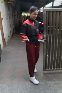 Indian actress Genelia cute in gym clothing