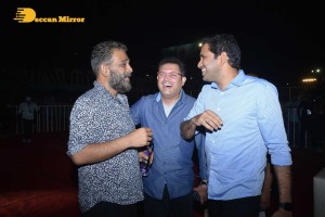 Ghani movie pre-release event that is attended by Varun Tej, Saiee Manjrekar, Allu Arjun, Allu Aravind, Harish Shankar and others