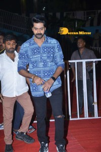 Ghani movie pre-release event that is attended by Varun Tej, Saiee Manjrekar, Allu Arjun, Allu Aravind, Harish Shankar and others